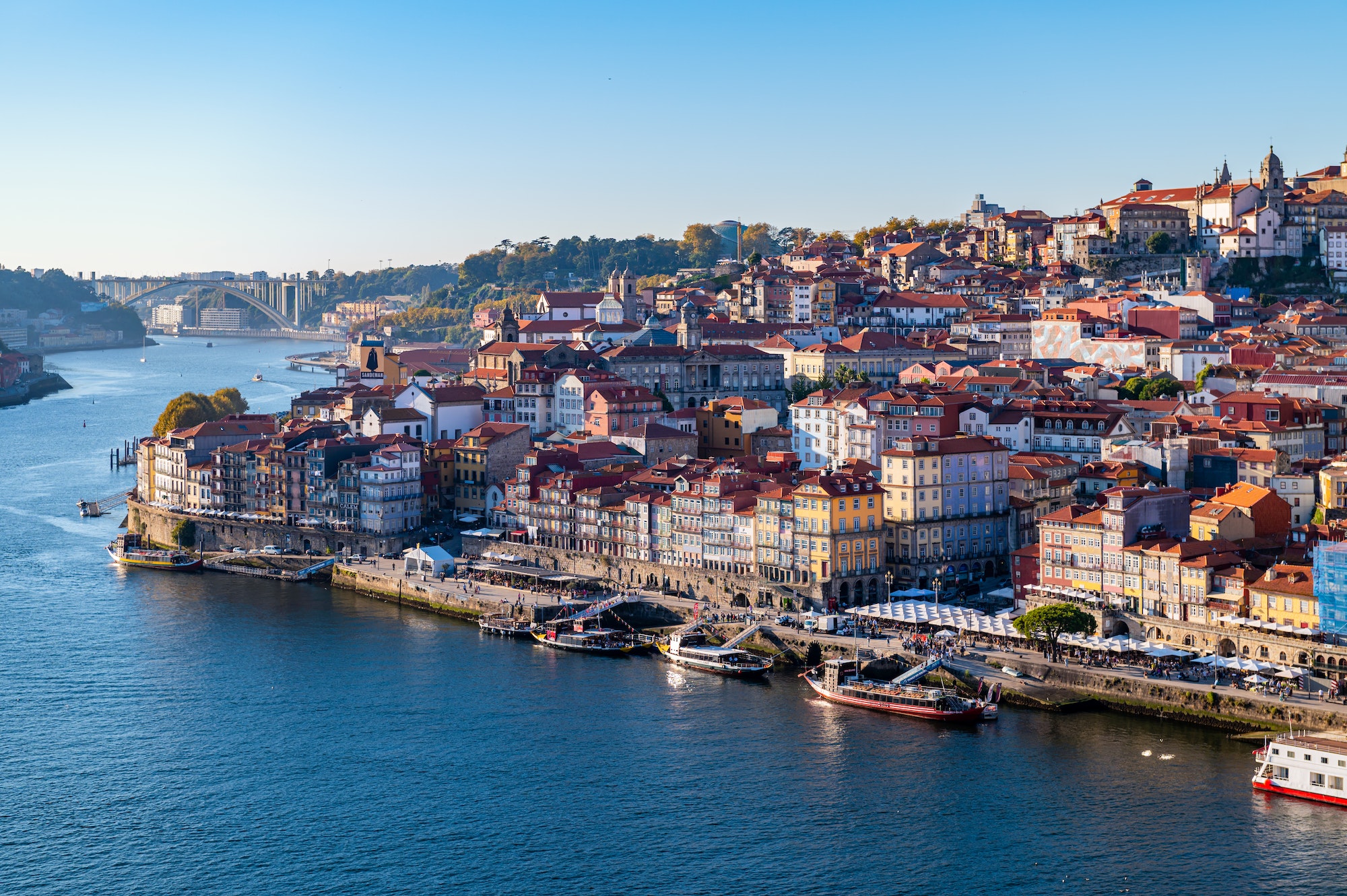 Porto city centre in autumn